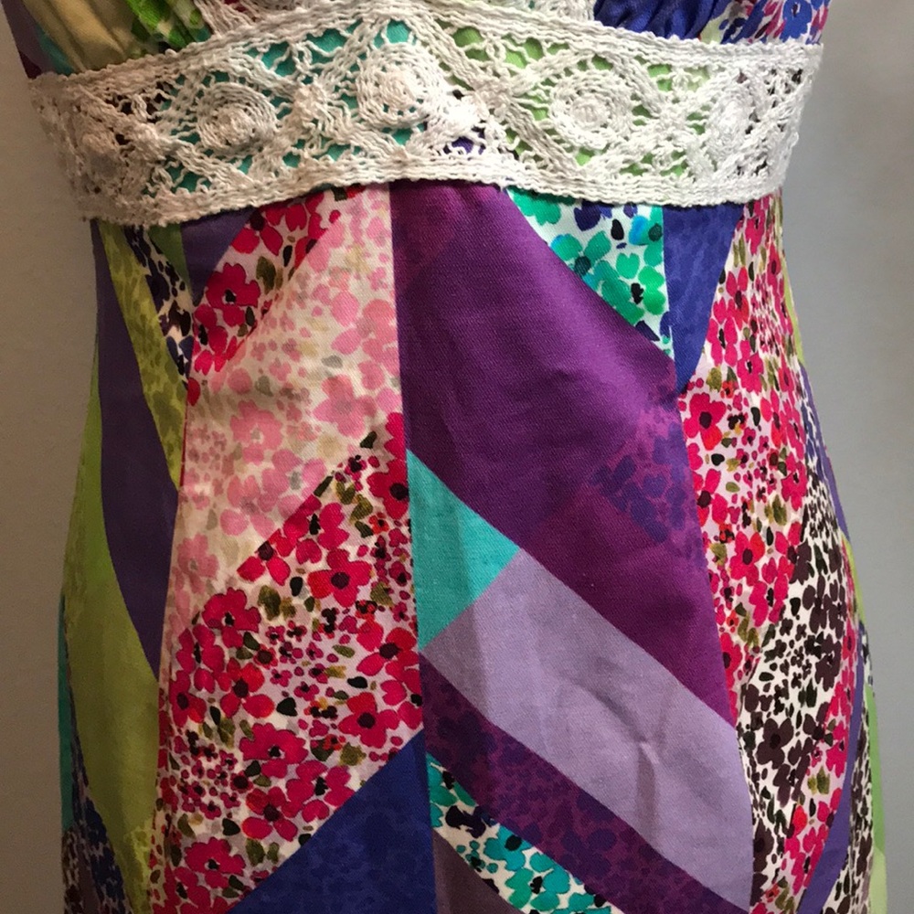 TRINA TURK PATCHWORK DRESS - Picture 4 of 5